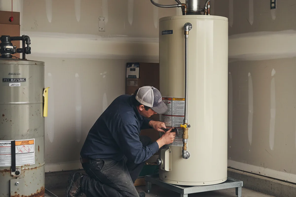 Water heater and shutoff valve replacement in Wrightsville
